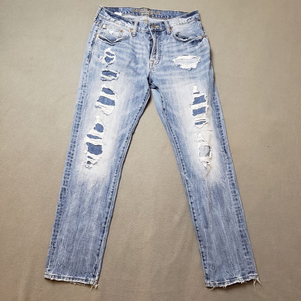 Mens American Eagle Distressed Jeans Size 32